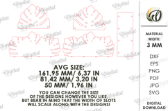 Wooden Napkin Holder Laser Cut. Decorative Napkin Holder SVG Product Image 2