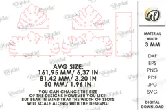 Wooden Napkin Holder Laser Cut. Decorative Napkin Holder SVG Product Image 2