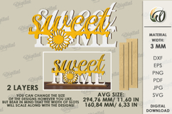 Bee word stand Laser Cut. Sweet home SVG Product Image 2