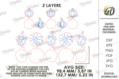 Fall garland Laser Cut. Fall Decor SVG Product Image 2