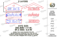 3D Rustic Wall Decor Laser Cut. Wall Hanger SVG Product Image 2