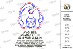 Funny Bread Bag Clip Laser Cut. Bag Clamp. Cat SVG Product Image 2