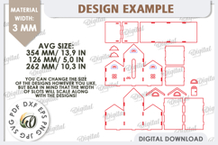 Tissue Box Laser Cut. 3D House Tissue Holder SVG Product Image 3
