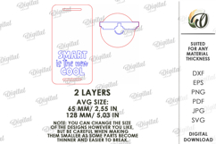 3D School Gift Tag Laser Cut. Present Tag SVG Product Image 2