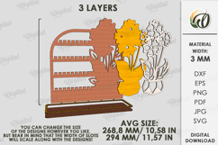 Jewelry Stand Laser Cut. Jewelry Organizer SVG Product Image 2