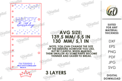 3D Surprise Card Laser Cut. Birthday Party Invitation SVG Product Image 2