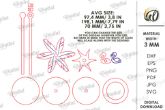 3D Pinwheel Laser Cut. Garden decor SVG. Wind spinner Product Image 2