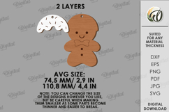 Christmas Ornament Laser Cut. Christmas Garland SVG Product Image 2