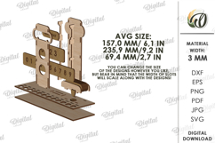 Perpetual Calendar Laser Cut. Desk Calendar SVG Product Image 2