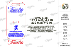 3D Gift Flower Holder Laser Cut. Bouquet Holder Card SVG Product Image 2