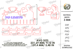 Medal Holder Laser Cut. Medal Display SVG Product Image 2