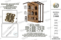 Hideaway Wall Box Organizer Laser Cut.Hidden Storage SVG Product Image 2