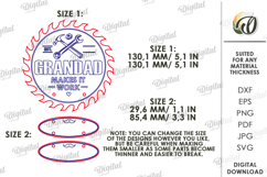 3D Personalized Grandad Sign Laser Cut. Wall Decor SVG Product Image 2