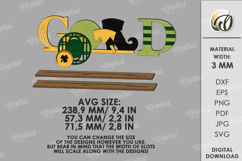 St Patrick's Day Word Stand Laser Cut. Stand Decor. Gold SVG Product Image 2