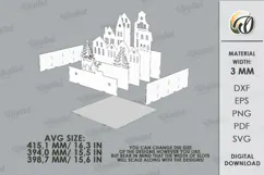 Personalized Advent Calendar Box Laser Cut. Christmas SVG Product Image 2