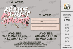 3D Spring Word Stand Laser Cut. Stand Decor SVG Product Image 2