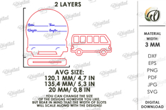 Personalized Baby Name Sign Laser Cut. Baby Birth Stats SVG Product Image 2