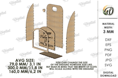 3D Gift Box Laser Cut. Valentine SVG Product Image 2