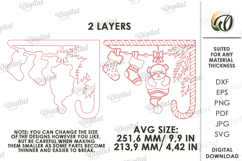 Christmas Mirror Decor Laser Cut. Christmas Decor SVG Product Image 2