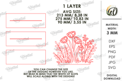 Flower Stand Laser Cut. Home Decor. Stand Decor SVG Product Image 2