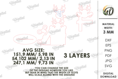 Christmas Stand Decor Laser Cut. Christmas Decor SVG Product Image 2