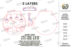 Baby Name Sign With Birth Stats Laser Cut. Nursery Decor SVG Product Image 2