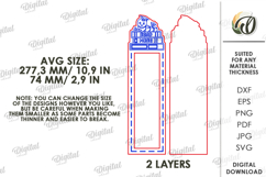 School Pencil Holder Laser Cut. Gift For School Kid SVG Product Image 2