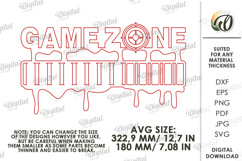Gamer Wall Sign Laser Cut. Wall decor SVG Product Image 2