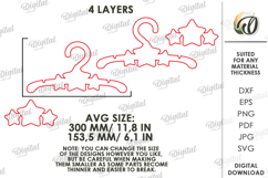 Kids Coat Hanger Laser Cut. Stars SVG Product Image 2