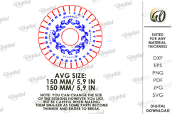 Kumihimo Disk Laser Cut. Braiding Tool SVG Product Image 2