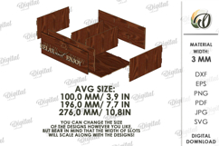 Bathroom Organizer Basket Laser Cut. Storage Box SVG Product Image 2