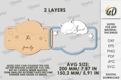 3D Baby Stroller Sign Laser Cut. Stroller Tag SVG Product Image 2