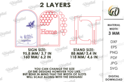 Bee Stand Laser Cut. Standing Home Decor SVG Product Image 2