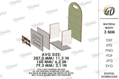 3D Mother's Day Gift Box Laser Cut. Present Box SVG Product Image 2