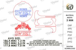 Family Round Sign Laser Cut. Home Decor SVG Product Image 2