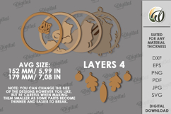 Forest Dream Catcher Laser Cut. Layered Dream Catcher SVG Product Image 2