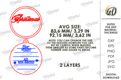 First Christmas Ornament Lasercut. Christmas Tree Decor SVG Product Image 2