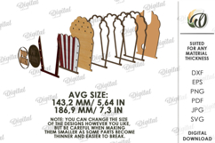 3D Movie Night Lamp Laser Cut. Night Light. Popcorn SVG Product Image 2