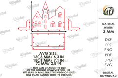 House Candle Holder Laser Cut. Home decor SVG Product Image 2