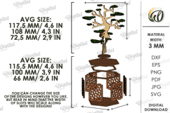 Wooden Floral Box Laser Cut. Storage Box With Plant SVG Product Image 2