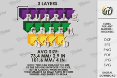 Mardi Gras Banner Laser Cut.Mardi Gras Wall Decor SVG Product Image 2