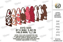 Valentine's Day Led Nightlight Laser Cut. Night Lamp SVG Product Image 2