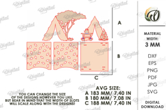 Camping Tent Night Light Laser Cut. Tea Light Holder SVG Product Image 3