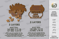 Vintage Christmas Wall Decor Lasercut. Christmas Decor SVG Product Image 2