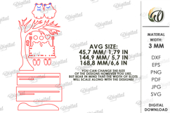 Valentine Characters On Swing Laser Cut. Standing Decor SVG Product Image 2