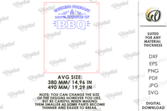 3D BBQ Utensil Rack Laser Cut. Grill Tool Hanger SVG Product Image 2