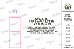 3D Wedding guest fingerprint sign Laser Cut Product Image 2