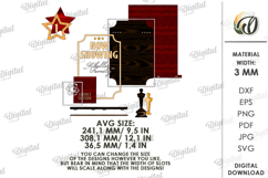 3D Home Cinema Sign Laser Cut. Wall Decor SVG Product Image 2