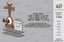 Funny Animal Stand Laser Cut. Stand Decor. Gazelle SVG Product Image 2