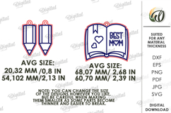 Personalized Family Keychain Laser Cut. Family Keychain SVG Product Image 2